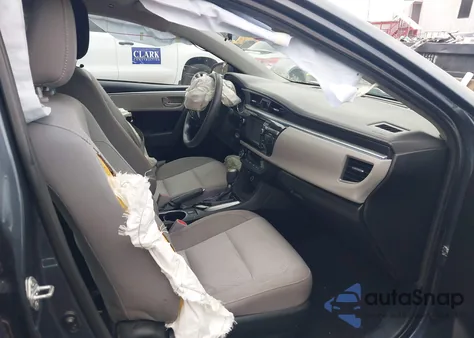 2015 Toyota Corolla Le из США, поврежденный, VIN 2T1BURHE0FC435679